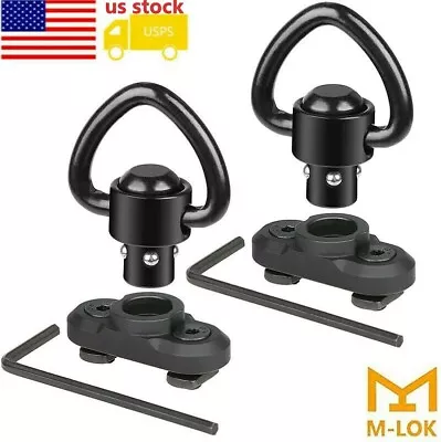 2Pack M-LOK MLOK Quick Release Sling Mount Push Button QD Sling Swivel Adaptor • $10.96