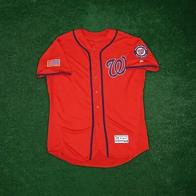 Washington Nationals Authentic On-Field Red Road Flex Base Jersey • $199.99
