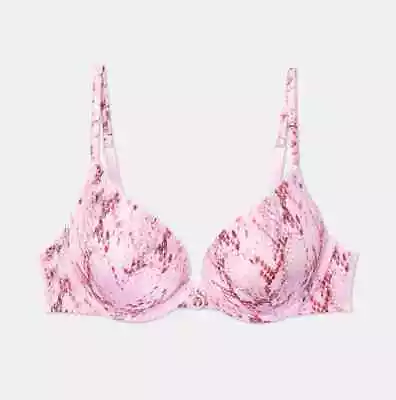 Primark Maximise Fashion Print Plunge Bra 2 Sizes Bigger Boost Push Up Padded Pi • £13.99