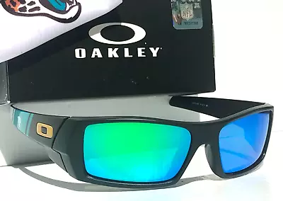 NFL Oakley Gascan JAX JAGUARS Matte Black POLARIZED Galaxy Jade Sunglass 9014 • $128.87