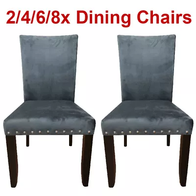 2/4/6/8x  Dining Chairs Kitchen Chair Lounge Room Retro Padded Seat • $120