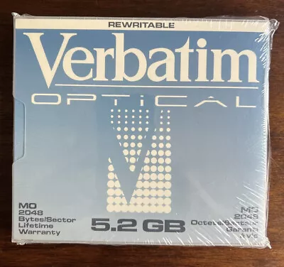 Verbatim 92843 - Optical Rewritable 5.2 GB MO2048 Bytes/Sector 5.25  - New • $39.95