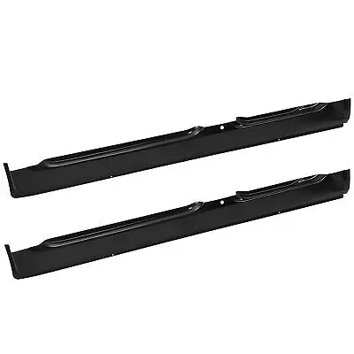 LH & RH Pair Rocker Panels Black For 2002-2008 Dodge Ram Quad Cab 1500 2500 3500 • $171