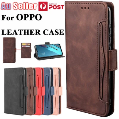 $13.59 • Buy For OPPO Find X2 X3 X5 Pro Lite Neo A54 A74 Case Leather Wallet Card Flip Cover