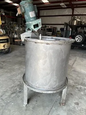 100 Gallon 316 Stainless Steel Mixing Tank W Lightnin Mixer • $2495