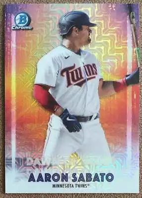 2021 Mega Mojo Refractor Aaron Sabato Minnesota Twins #DG-19 • $2.95