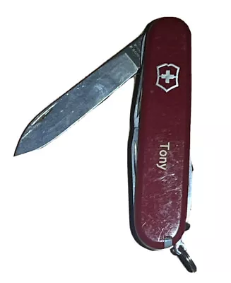 For Tony Victorinox Pocket Knife Blade Can Opener Cork Screw Euc • $22.49