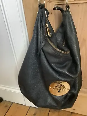 MULBERRY Daria Large Hobo Slouchy Bag Black Soft Leather Shoulder Bag • £155