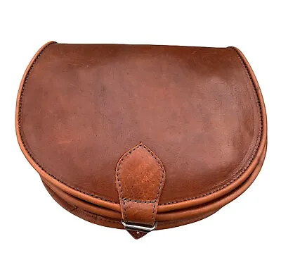  Hand Made Leather Saddle Hand Bag Satchel Cross Body Bag In Tanbrownblackred • £45