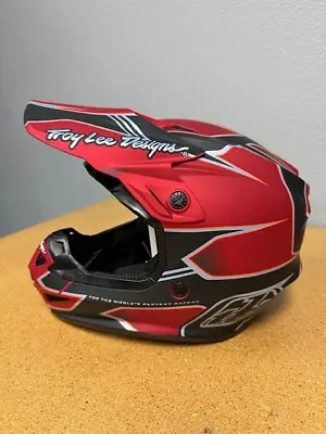 NEW Troy Lee Designs SE4 Poly W/MIPS Motocross Helmet Matte Red/Blk All Sizes • $120