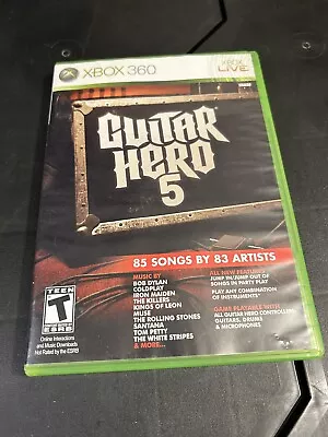 Guitar Hero 5 Xbox 360 Complete CIB • $27.99