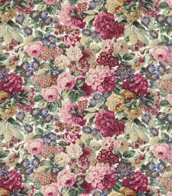 £84.99 • Buy Sanderson Curtain Fabric 'ROSE & PEONY' 3.2 METRES RED - 100% COTTON