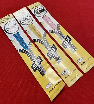 Lot Of 3 Vintage Conmar No Snag Neckline Zippers 16' 18' 22' Inches New! • $14.99