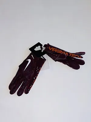 Nike Vapor Jet 7.0 Virginia Tech Hokies Team Size XL Exclusive Football Gloves • $89.99