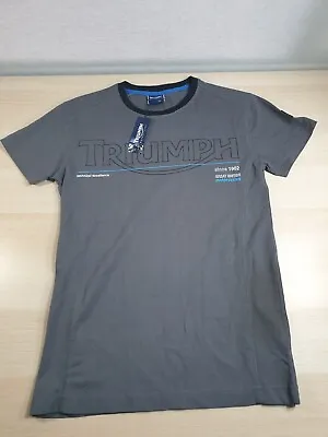 £19.99 • Buy BNWT Genuine Triumph Motorcycles Grey Snap Shot T-Shirt Size Extra Small XS New