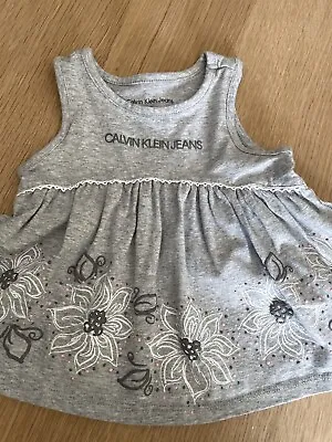 Baby Girls Genuine Calvin Klein Jeans Dress Age 3 Months Worn Once  • £3.25