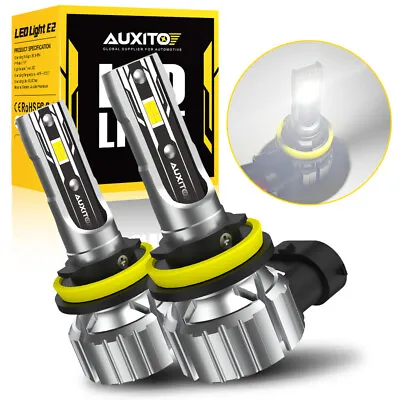 AUXITO H11 LED Headlight Kit High Low Beam 500% Super Bright 6500K White Bulbs • $22.58