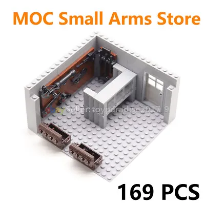 MOC Military Building Blocks Bricks Arms Store Baseplate PDF Paper Instructions • $32.02
