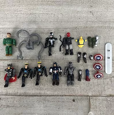 Marvel Mega Bloks Figure Parts Lot - Doc Ock Wolverine Armored Spider-man MORE • $59.99