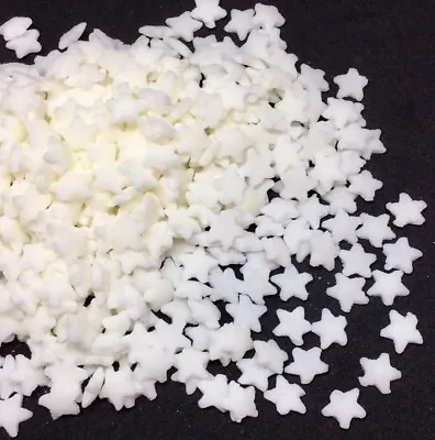 EDIBLE White Star Sprinkles For Cake And Cupcake Decorations • £3.95