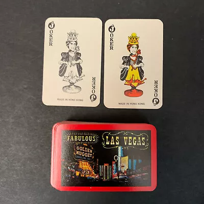 Vintage Las Vegas Golden Nugget Mini-Playing Card Deck W/ Case • $9.99