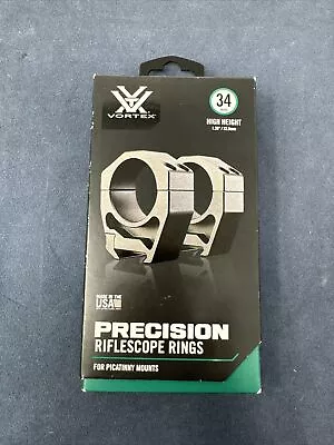 Vortex Precision - 34mm High - Rifle Scope Rings PMR-34-126 For Picatinny Mounts • $99.99