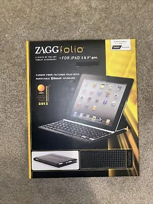 $12.99 • Buy Zagg Folio Case For IPad 2 & 3rd Generation With Removeable Bluetooth Keyboard