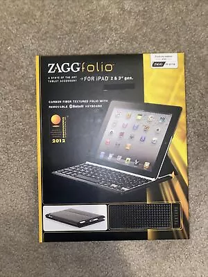 $12.99 • Buy Zagg Folio Case For IPad 2 & 3rd Generation With Removeable Bluetooth Keyboard