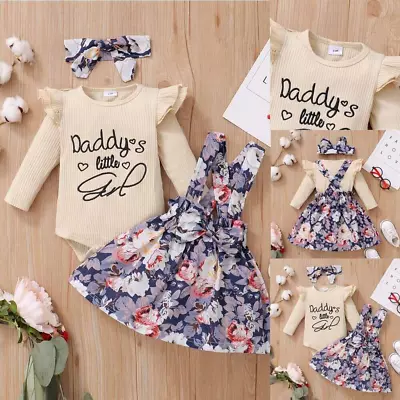 Newborn Baby Girl Outfits Clothes Romper Floral Dress Jumpsuit Bodysuit Set • $27.27