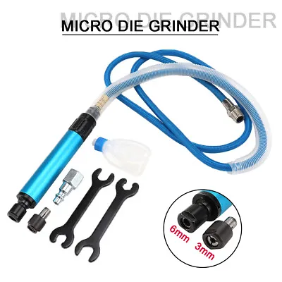 1/8'' & 1/4'' Air Micro Die Grinder Pencil Kit Pneumatic Grinding Cutting Tool • $64.16