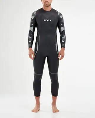 2022 2XU P:2 Propel Men’s Triathlon Wetsuit Black/Silver • $359.20