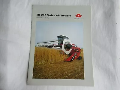 Massey Ferguson MF200 Series Windrower Brochure • $12.95