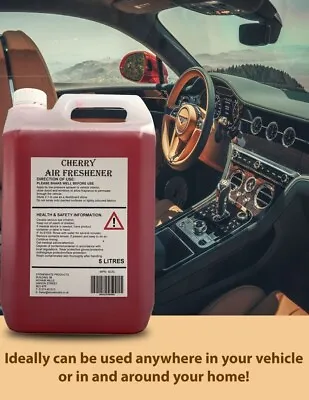 CHERRY Concentrate Liquid Car Air Freshener Spray 5L OFFER PRICE SALE 5 LITRE • £10.85