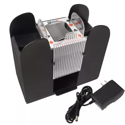 6 Deck Automatic Shuffler AC/DC Power & Battery Operated Ideal For Playing Cards • $38.64