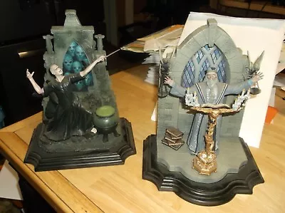 Extremely Rare Discontinud Lt. Ed. Harry Potter Dumbledore & Voldemort Bookends • $2995