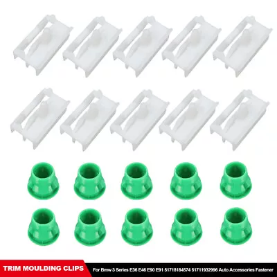 20Pcs Side Sill Skirt Trim Moulding Clips For Bmw 3 Series E36 E46 E90 E91 • $7.35