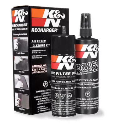 K&N 99-5000 Air Filter Recharge Recharger Service Care Kit Cleaner Spray Red Oil • $37.86