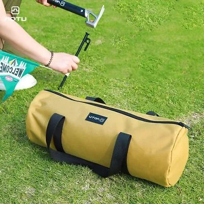 Canvas Canopy Pole Bag Camping Tent Swag Storage Pouch Travel Picnic Handbag • $14.41