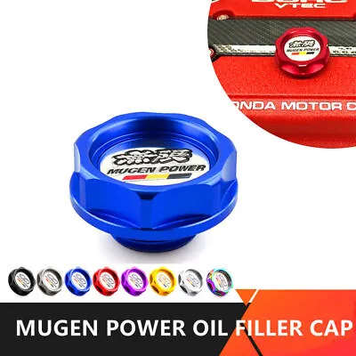 1Pcs Mugen Power Oil Filler Cap Car Fuel Tank Cover Blue For Fit Civic Accord • $13.99