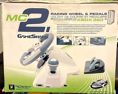 MadCatz MC2 Gameshark XBOX Video Game Racing Wheel And Pedal W/ Box • $55.99