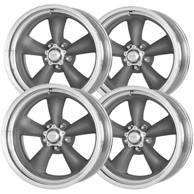 (4) American Racing VN215 Torq Thrust II 15x7 5x4.75  -6mm Gunmetal Wheels Rims • $560