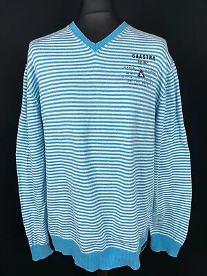 Gaastra On The Wind V-Neck Men’s Sweater Size 2XL Cotton Cashmere Blend Jumper  • $31.99