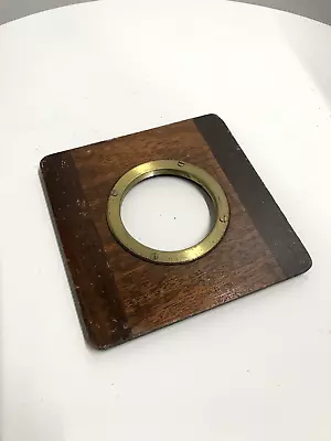 £46 • Buy Deardorff Vintage 8x10 Camera Lens Board. Brass 7cm Diameter Aperture