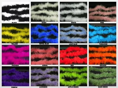 MINI Marabou FEATHERS BOA Craft Decoration 14 Grams - 2 YARDS Long CHOOSE COLOR • $2.76