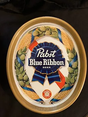 Old Pabst Blue Ribbon Oval Beer Tray Unused Milwaukee WI • $19.50