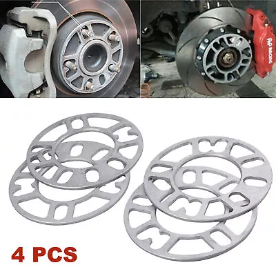 4x 5MM Alloy Wheel Spacers Shims Spacer Universal 4/5 Stud For 5x114.3 5x120 • $18.49