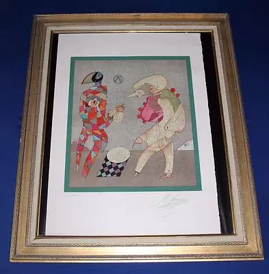 Mihail Chemiakin HARLEQUIN AND COLUMBINE Lithograph LE 8/25 Signed Artist Proof • $2249.99