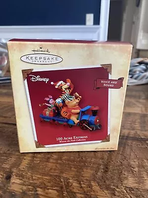 Hallmark 100 Acre Express Keepsake Ornament Winnie The Pooh W/ Sound 2004 Disney • £19.27