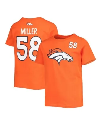 Denver Broncos Boys Von Miller Jersey TSHIRT Orange Size XL • $14