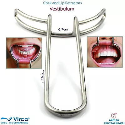 Dental Vestibulum Mouth Opener Gag Cheek Lip Retractors Surgical Oral Stainless  • £6.99